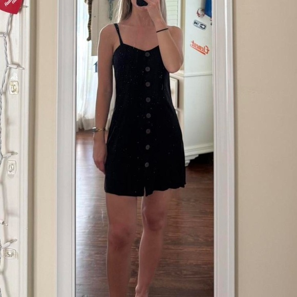 Express Black Mini Sundress - Picture 4 of 7